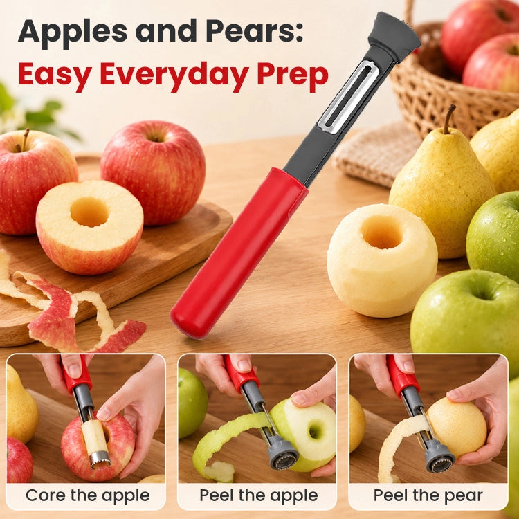 2-in-1 Stainless Steel Fruit Peeler & Corer