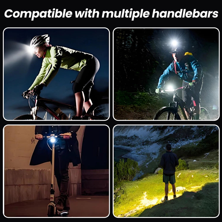 Rechargeable 2-in-1 Bike Light & 110dB Horn with 4 LED Modes