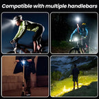 Rechargeable 2-in-1 Bike Light & 110dB Horn with 4 LED Modes