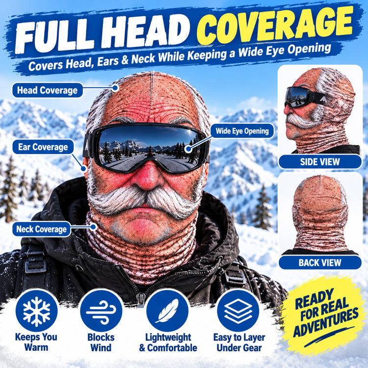 Funny Grandpa Face Balaclava
