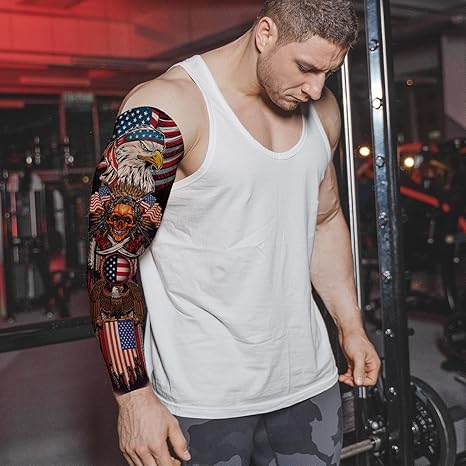 Realistic Full Arm Tattoo Sleeves – USA 250th Freedom Collection