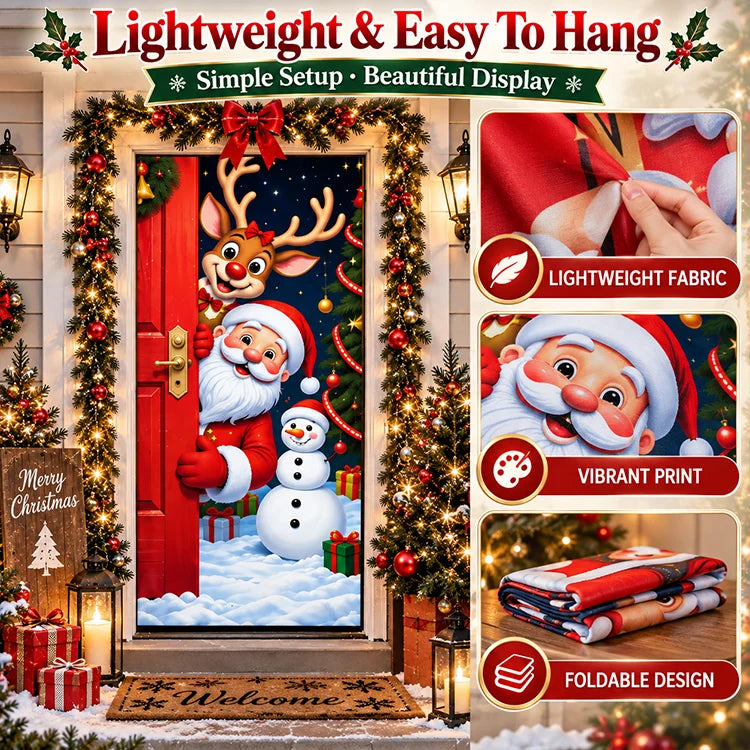 Christmas Full-Door Cover – 9 Festive Holiday Designs