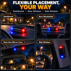 Solar Car Security Indicator Light – Automatic Day/Night Flashing LED