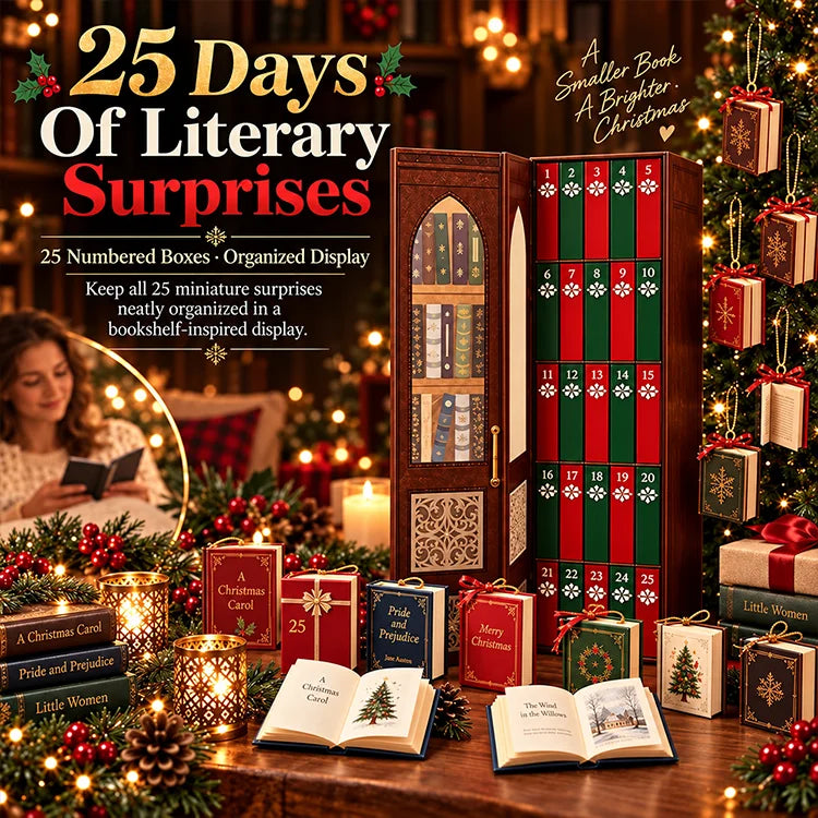 Readable Christmas Book Ornaments - 25 Mini Books