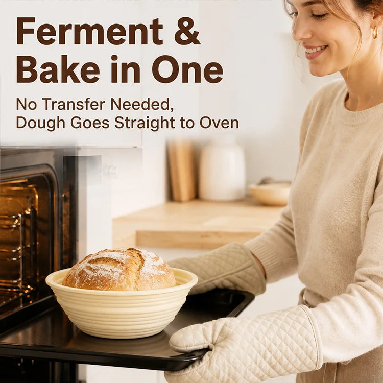 Collapsible Silicone Bread Proofing Basket