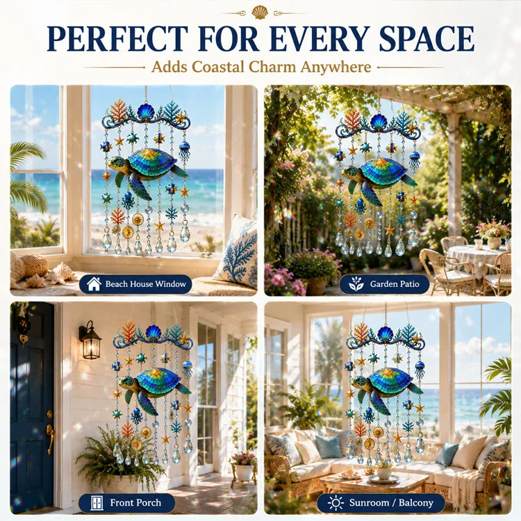 Ocean Charm Crystal Wind Chime