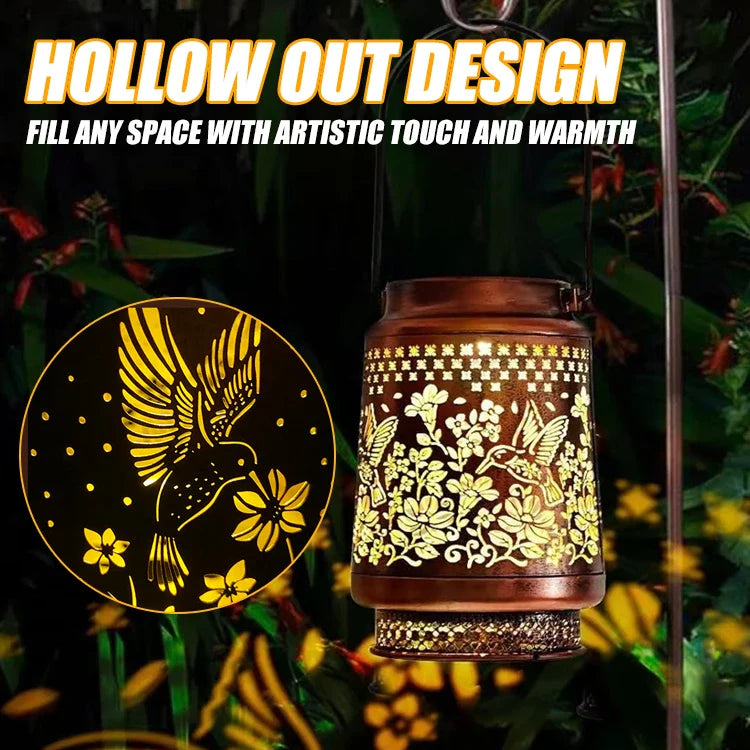 Outdoor Solar Lantern – Hummingbird, Butterfly, Sunflower, Dragonfly & Owl