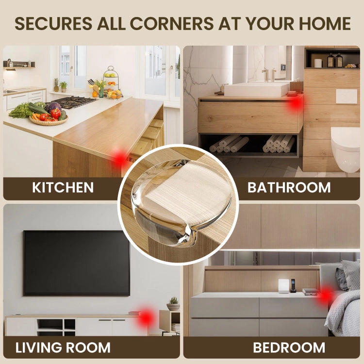 Air-Cushion Corner Guards – Clear Baby Safety Furniture Edge Protectors