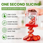 One-Press Fruit Slicer & Prep Cup