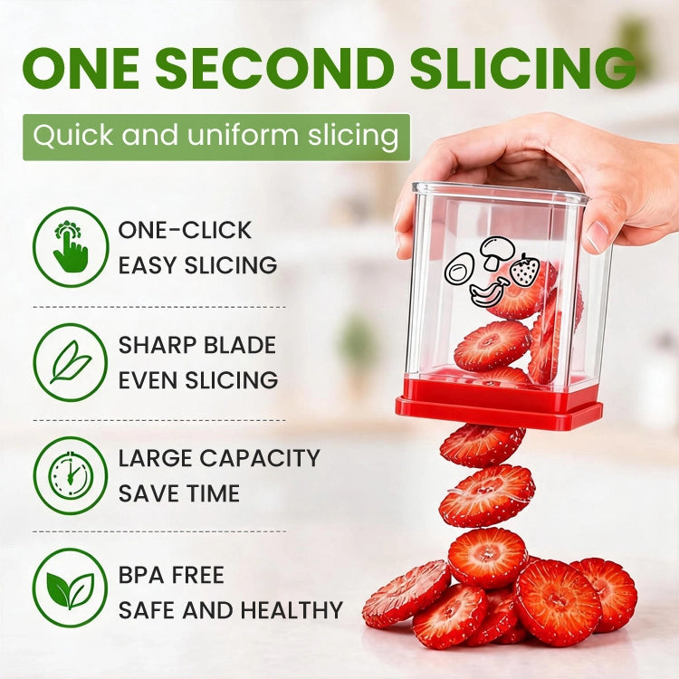 One-Press Fruit Slicer & Prep Cup