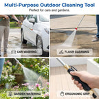 3-Nozzle High-Pressure Washer Wand for Garden Hose