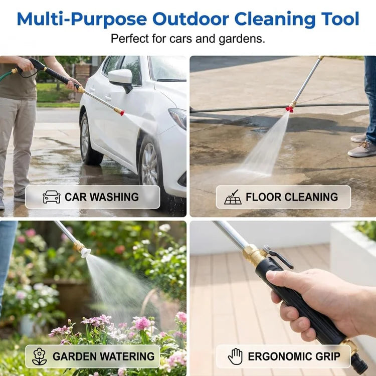 3-Nozzle High-Pressure Washer Wand for Garden Hose