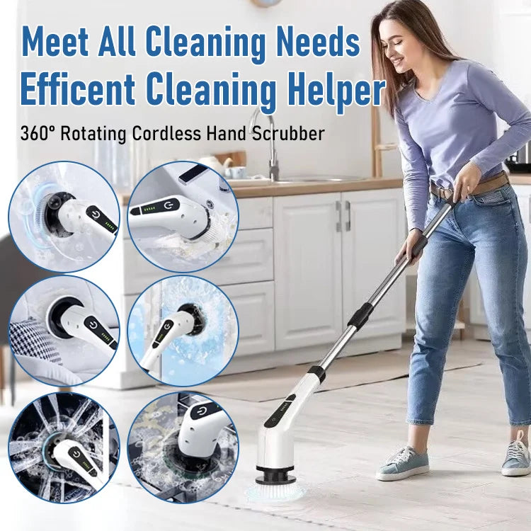 CleanWhirl - 9-in-1 Electric Cleaning Brush
