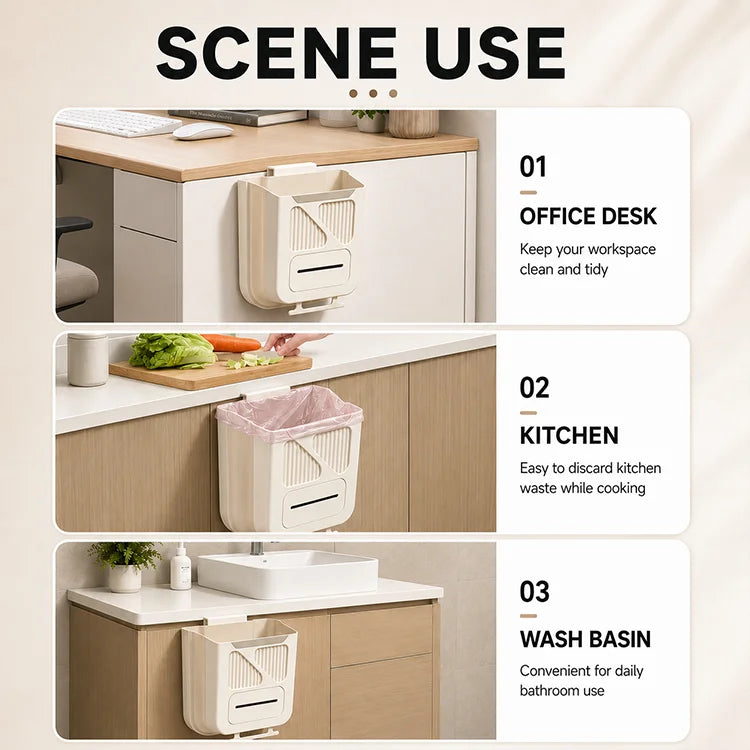 Foldable Hanging Kitchen Trash Can