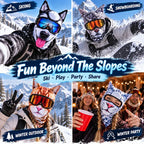 3D Animal Face Winter Balaclava – Full-Coverage Ski Mask