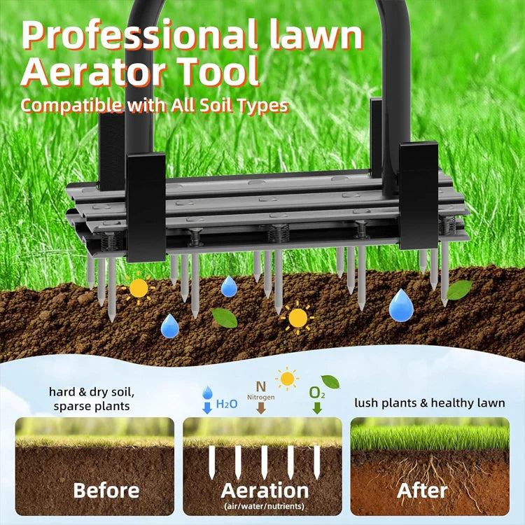 Lawn Aerator Tool — Restore Healthy, Green Grass from the Roots