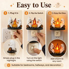 Spooky-Cute Ghost Campfire Plug-In Night Light