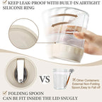 Overnight Oats Containers with Lids & Spoons