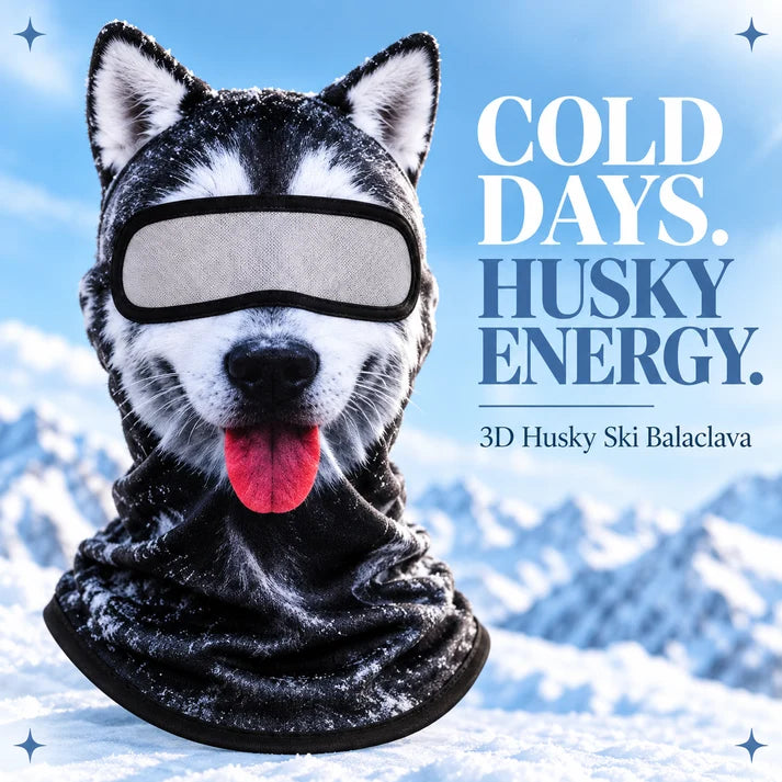3D Animal Face Winter Balaclava – Full-Coverage Ski Mask