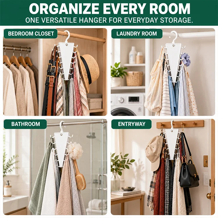 12-Hook Double-Sided Closet Organizer