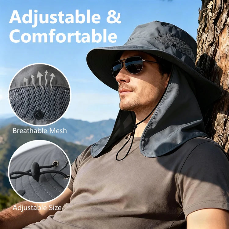 Full-Cover Summer Protection Hat — Stay Cool, Covered & Comfortable Outdoors