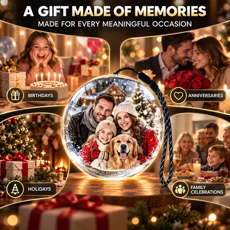 3D Digital Memory Crystal Ball – Personalized Photo, Video & Music Keepsake