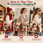 Quilted Christmas Tote Bag – Festive Holiday Carryall