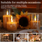 LumiFlick - Flameless LED Candles (3-Piece Set with Remote)