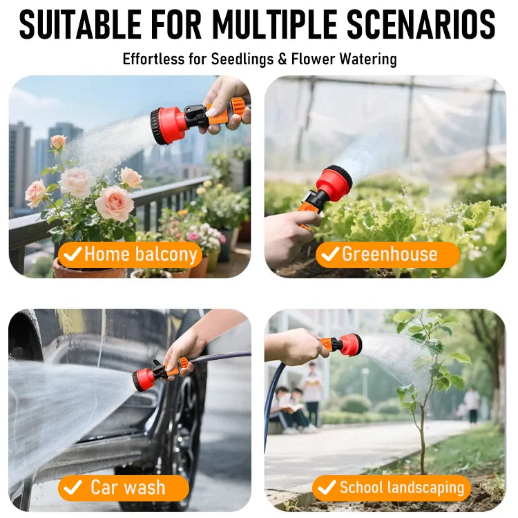 High-Pressure Garden Spray Nozzle — Powerful, Adjustable Water Flow in Seconds