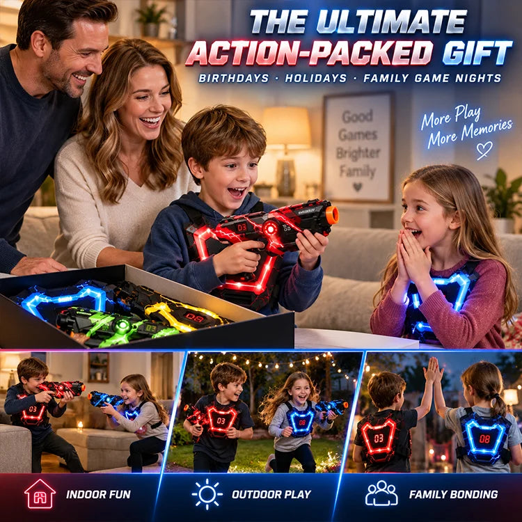 Neon Laser Tag Battle Set