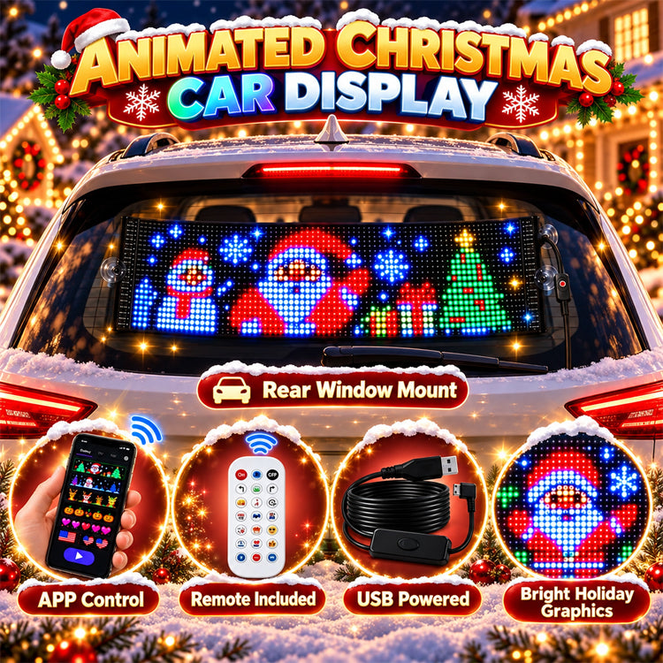 Custom Christmas Car Window LED Display