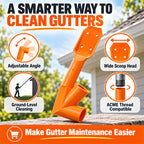 Ground-Level Gutter Cleaning Tool – Adjustable Debris Scoop & Scraper