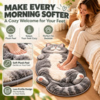 3D Plush Cat Floor Mat – Washable Absorbent Microfiber Rug