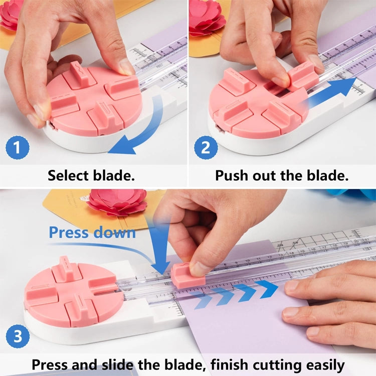 4-in-1 Rolling Paper Cutter & Craft Trimmer