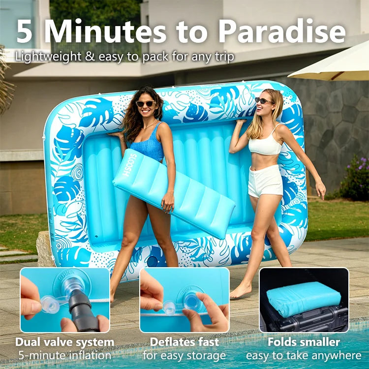 AquaLounge™ Inflatable Pool Float Bed