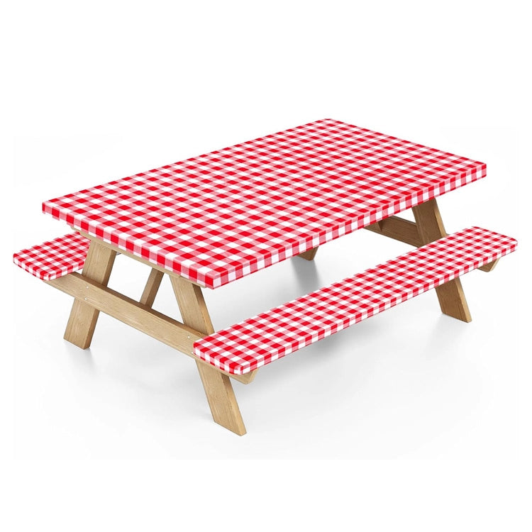 Stretch-Fit Picnic Table Cover Set