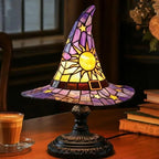 Witch Hat Stained Glass Lamp