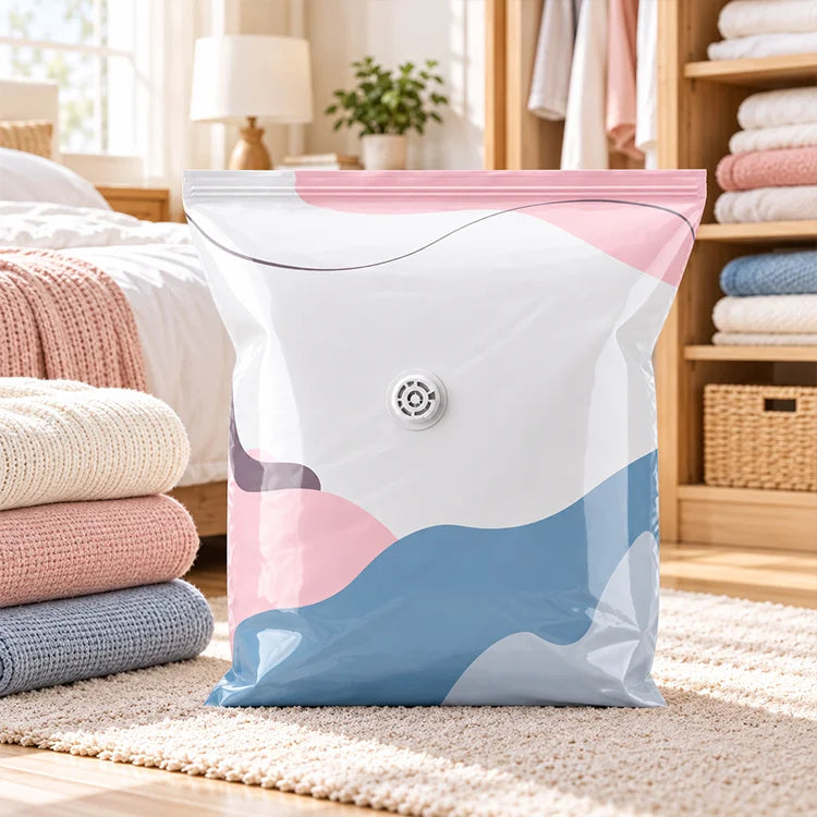 No-Pump 3D Vacuum Storage Bags