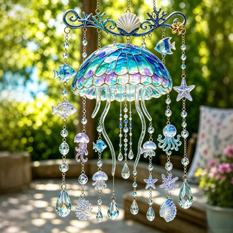 Ocean Charm Crystal Wind Chime