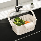 Collapsible Faucet-Hanging Sink Strainer Basket
