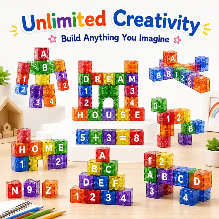 Magnetic Letter & Number Blocks