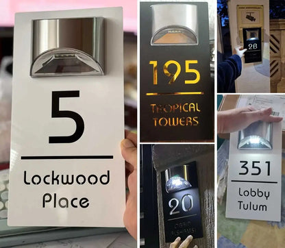 LumiSign™ Solar Modern House Plaque——Make Your Home Stand Out