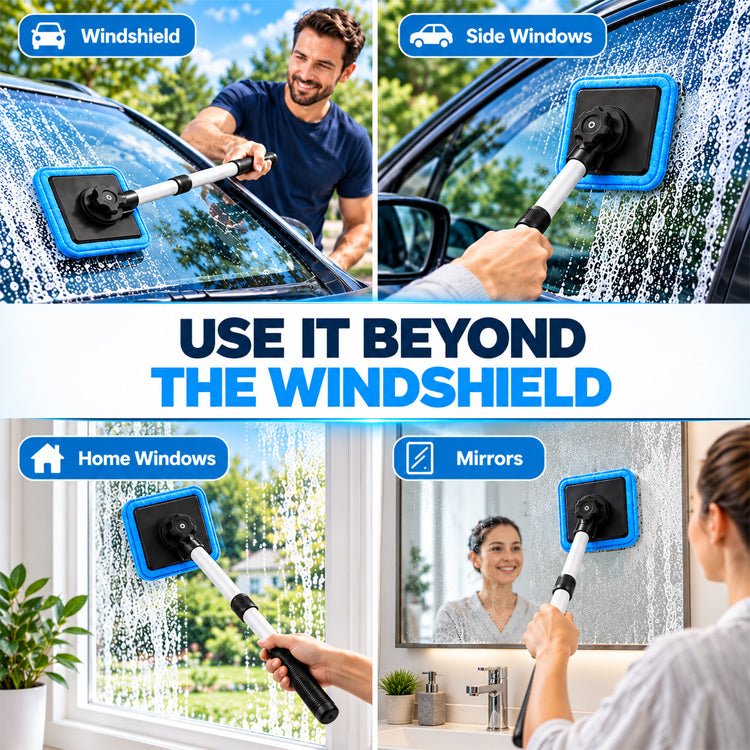 Dual-Sided Magnetic Windshield Cleaner – Inside & Outside Glass Cleaning Kit
