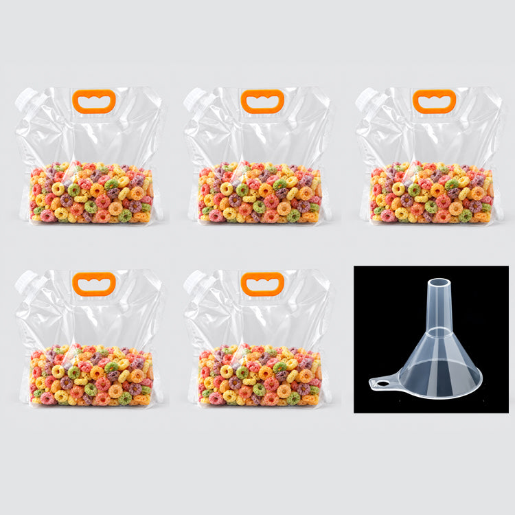 Reusable Airtight Dry Food Storage Bag – Stand-Up Easy-Pour Pantry Container
