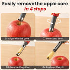 2-in-1 Stainless Steel Fruit Peeler & Corer