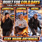 5-Zone Heated Pullover Hoodie – 3 Heat Levels USB Powered