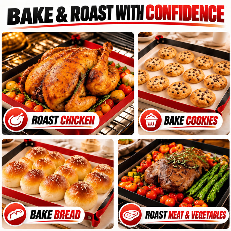 2-in-1 Snap-Up Silicone Baking Mat