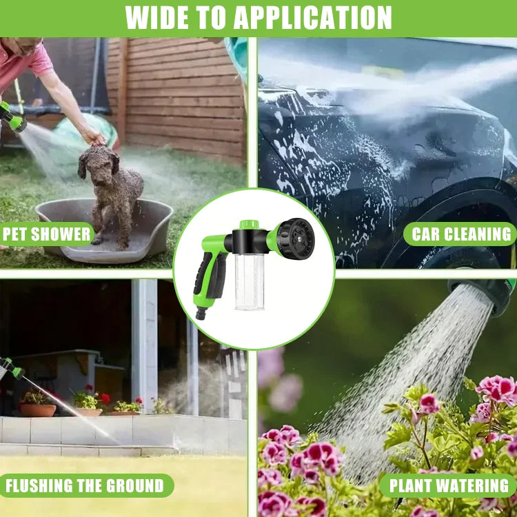 HydroFlexPro™ 8 in 1 Pressure Hose Spray Gun