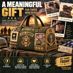 Hand-Finished U.S. Military Heritage Quilted Duffel Bag