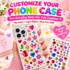 Self-Adhesive Rhinestone Gem Stickers – 3000-Piece Mixed Shape Craft Set